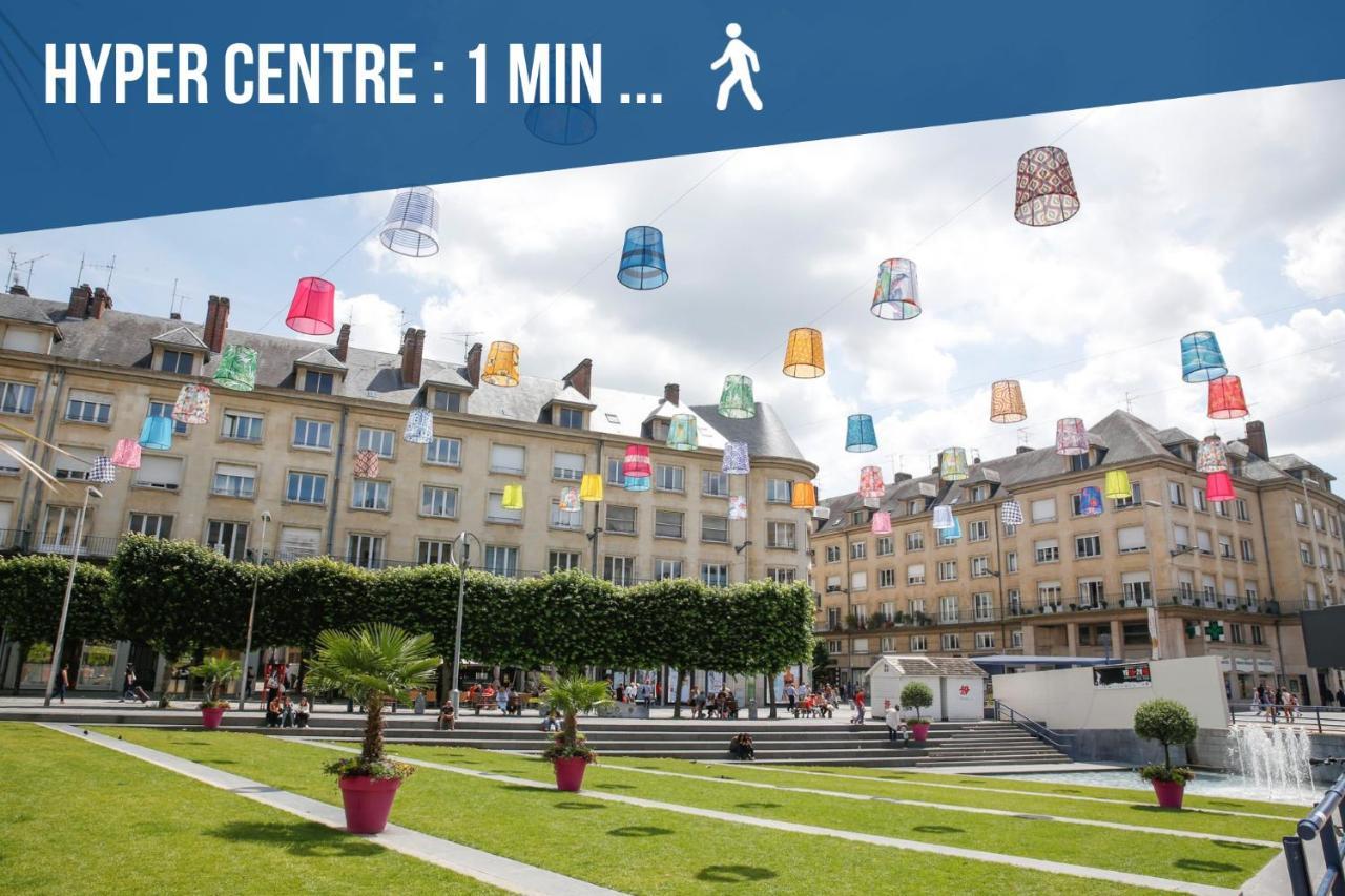 Downtown Rooftop - Centre Ville - Wifi - Terrasse - Netflix Amiens Eksteriør bilde