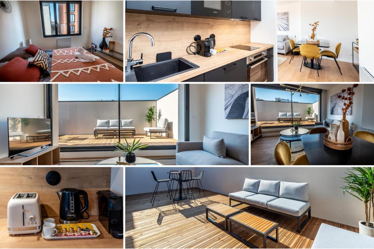 Downtown Rooftop - Centre Ville - Wifi - Terrasse - Netflix Amiens Eksteriør bilde