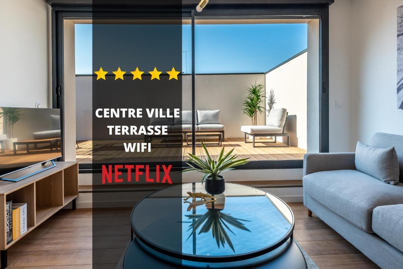 Downtown Rooftop - Centre Ville - Wifi - Terrasse - Netflix Amiens Eksteriør bilde